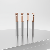 TEBAK Coupe-trou micro-perforation à changement rapide pour mini-tour, barre de perçage en carbure monobloc pour outils de perçage interne