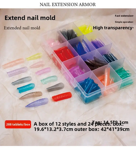 2025 nouveau <span class=keywords><strong>prix</strong></span> de gros 12 formes <span class=keywords><strong>faux</strong></span> multicolore multi-forme acrylique Extension d'ongle double forme moule à <span class=keywords><strong>ongles</strong></span> pour <span class=keywords><strong>Gel</strong></span> d'extension - Product Image 3