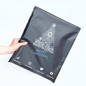 Bolsas de Envío de Polietileno Biodegradables con Logotipo Personalizado para Camisetas, Embalaje Navideño - Product Image 1