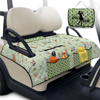 Housses de siège universelles personnalisées pour voiturette de golf avec poches avant, serviette pliable, couverture de pique-nique, accessoires pour voiturette de golf