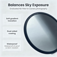 Filtre à densité neutre (ND) multi-tailles OEM GC-GRAY en verre étanche avec cadre en aluminium pour le contrôle de la lumière des objectifs d'appareil photo