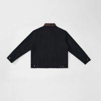 Vestes pour hommes réversibles lavées sur mesure, de style vintage, à boutons sur le devant, en coton épais, vestes de travail en toile de 350 grammes