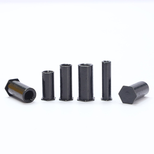Separadores roscados de acero al carbono con óxido negro, cabeza hexagonal, sin rosca exterior, tipo remache, M3 M4 M5 M6, extremo cerrado, de ajuste a presión - Product Image 4