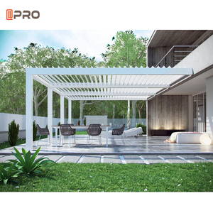 Offre d'usine de la Chine nouvelle mode Pergola auvent de gazebo en aluminium Pergola automatique en aluminium toit à persiennes motorisées - Product Image 5