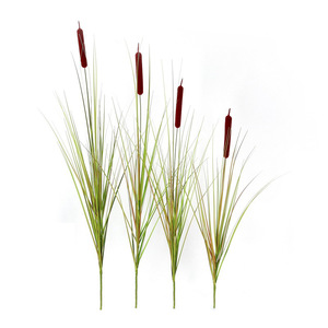 Il nordico in matrimonio paesaggio commerciale erba di cipolla e la pianta artificiale in vaso del bastone di papiro - Product Image 5