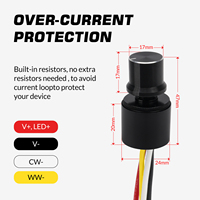 Northwave-interrupteur rotatif à Led, avec bouton-poussoir, étanche, pour bande lumineuse, lampe de croissance