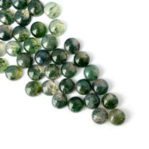 Qinfa Crafts' Customized Size Hot Selling Green Aquatic <strong>Agate</strong> Cabochon Natural <strong>Moss</strong> <strong>Agate</strong> Polished Loose <strong>Gems</strong> Wholesale - Product Image 2