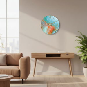 12 Inch Modern Design Creative Marble Glass <strong>Wall</strong> <strong>Clock</strong> for Home Decor Promotional Gift <strong>Clock</strong> <strong>Wall</strong> - Product Image 6