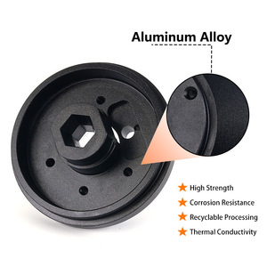 Aluminum Alloy Wheel <b>Spacer</b> 16-20 Inch 5 Hole 114.3mm PCD Black For Retrofit Upgrade - Product Image 3