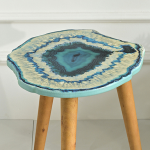 Vintage Small Solid Wooden Three Legs Side End <b>Table</b> Unique Coffee <b>Table</b> for Home Living Room - Product Image 4