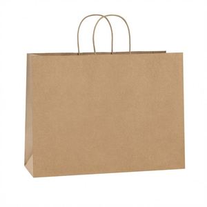 Sac d'emballage alimentaire recyclable personnalisé KM, petit sac en papier kraft pour café, sacs en papier kraft brun pour les courses avec poignée - Product Image 6