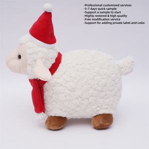 2026 nuove decorazioni per albero di natale peluche di pecora di nuovo anno regalo di peluche farciti animali da fattoria peluche per bambini - Product Image 3