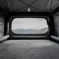 Grande tente de camping gonflable légère en forme de capsule spatiale, portable, imperméable, en tissu Oxford, pour 3-4 personnes, installation rapide en extérieur
