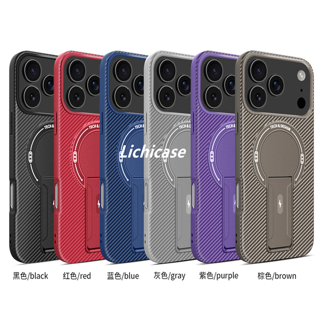 Lichicase Heavy Duty Kickstand Shockproof Mobile Case for Tecno Spark 40 10 10C TPU+PC Armor Protection Cover