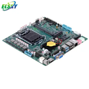 ELSKY Offre Spéciale QM1100 DDR4 core i3-7100 4.2GHz Processeur lga 1151 carte mère RJ45 Carte Réseau 60Hz 4k sortie d'affichage 1000M