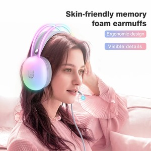 Auriculares para Juegos ONIKUMA X25 con Luces RGB Dinámicas de Metal, Micrófono, Cable para Computadora, Ligeros, Sonido Envolvente Estéreo - Product Image 2
