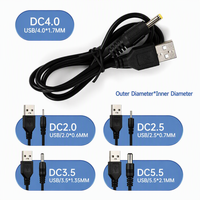 Kabel Daya DC 1 Meter USB-A ke Adaptor DC Lubang Bulat Kabel Pengisian Inti Tembaga Grosir Cina