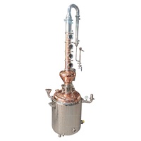 Distillateur à double paroi en pot de cuivre 100L-Distillateur d'alcool