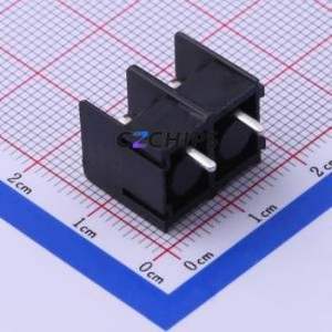 DBT10-7.62-2P-BK-P Barrier Terminal Block Through hole Component (THT),P=7.62mm Connector Two Sides 7.62mm 1x2P Straight Pin - Product Image 1