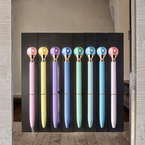 Personalized Logo Print Metal <b>Ballpoint</b> <b>Pen</b> with Big White Pearl Royal Stylish Elegant Design Black Ink for Office & School Use - Product Image 3