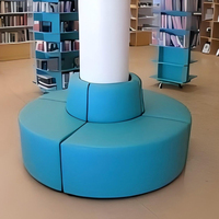 Canapé modulaire sur mesure pour mobilier de bureau, confortable et moderne pour les espaces publics