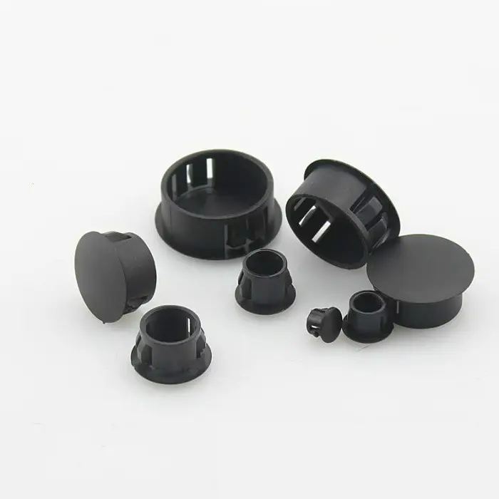 Plastic nylon hole plug black and white