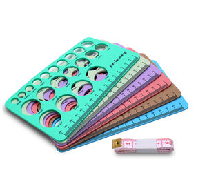 Règle de mesure des tétines en silicone souple de qualité alimentaire avec logo personnalisé pour la mesure du dimensionnement des brides de tire-lait - Product Image 1