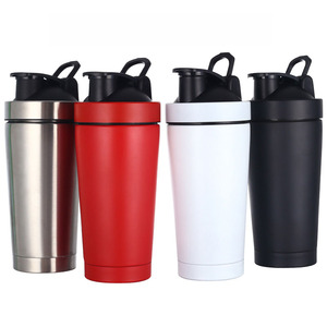 Vaso Mezclador con Logotipo Personalizado, <span class=keywords><strong>Botella</strong></span> de Agua Aislada de Acero Inoxidable con Batidor de Alambre, 24 Onzas - Product Image 1