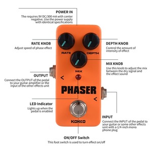 เอฟเฟคกีตาร์ไฟฟ้า <span class=keywords><strong>KOKKO</strong></span> FPH2 PHASER แบบพกพา เอฟเฟคกีตาร์แบบเฟส มินิ เอฟเฟคกีตาร์ไฟฟ้าแบบเดี่ยว - Product Image 3