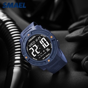 SMAEL 8126 นาฬิกาดิจิตอลโครโนกราฟสำหรับผู้ชายพร้อมปฏิทิน สายพลาสติก กันน้ำ 5BAR หน้าปัดเรืองแสง ดีไซน์แฟชั่น - Product Image 3