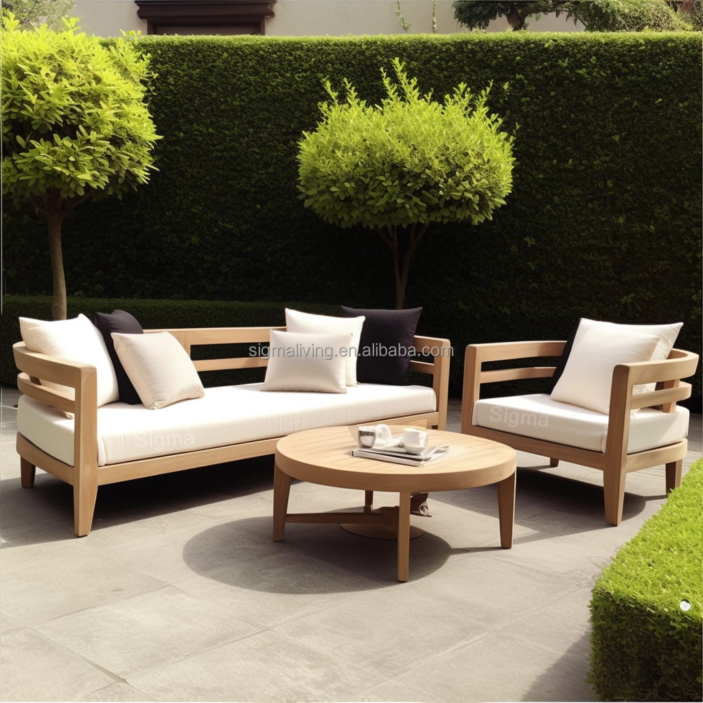 outdoor lounge patio set wooden furniture outdoor sofa set teak outdoor furniture