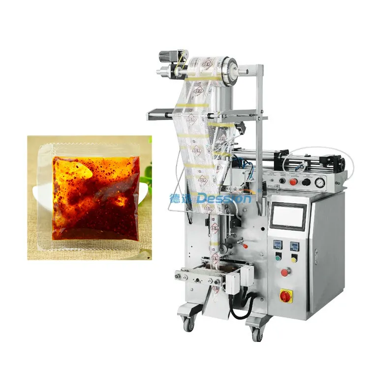 Упаковочная и герметизирующая машина Dession для соуса чили от производителя