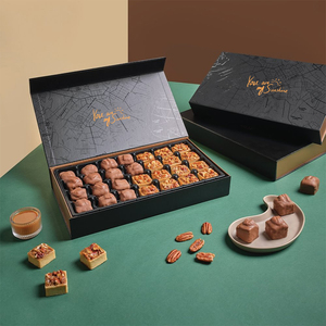 Cajas de bombones de chocolate vacías personalizadas, caja de regalo de cartón de lujo blanca de estilo medioriental, caja de papel para baklava surtido para dátiles - Product Image 2