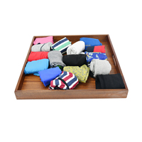 17 "-22" séparateurs extensibles et réglables couleur personnalisée diviseur en bois sous-vêtements chaussette cuisine bambou tiroir diviseurs organisateur