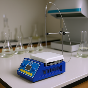 Placa Calefactora Magnética VEXOR de 500W, 5000mL, 572F, con Pantalla LED y Soporte, Equipo de Calentamiento para Laboratorio - Product Image 2