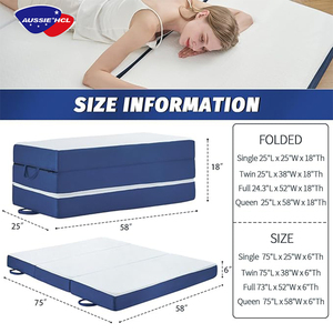Vua Khách Sạn Du Lịch Cao Su Bọt Nệm Trong Hộp Đặt Hàng Trực Tuyến Làm Mát Lai Cao Su Có Thể Gập Lại Nệm Bộ Nhớ Bọt Nệm <span class=keywords><strong>Topper</strong></span> - Product Image 5