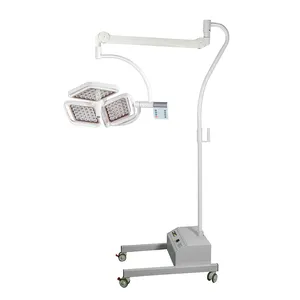 Lampe médicale mobile à tête unique LED portable sans ombre pour examen chirurgical avec batterie d'urgence