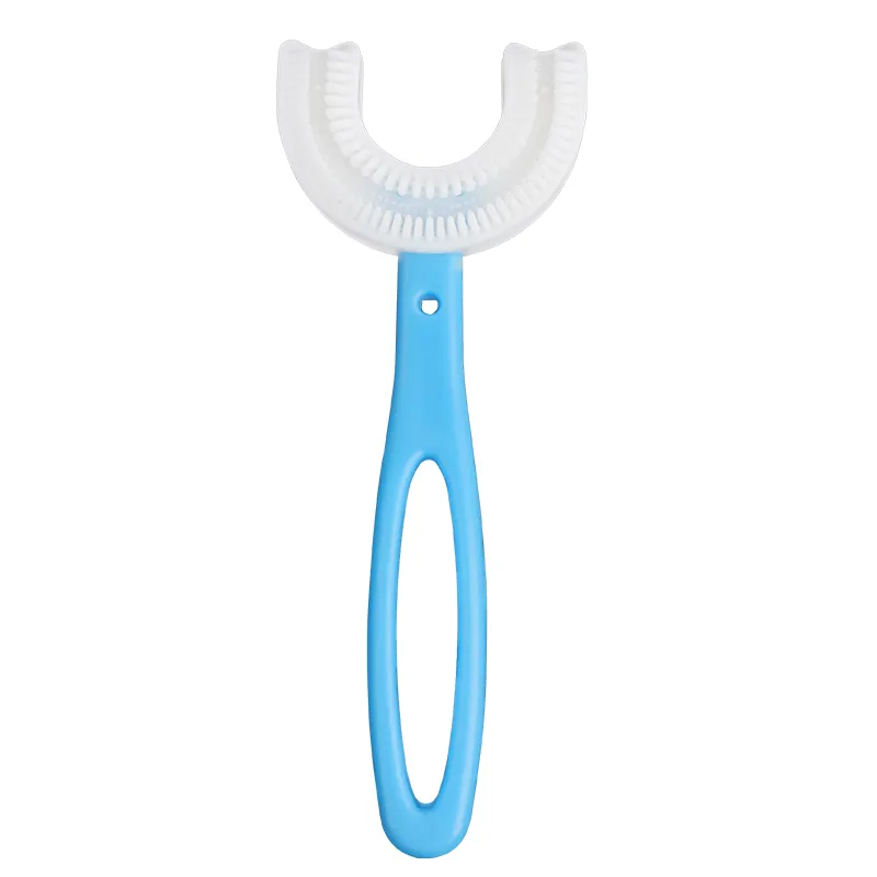 Cepillo de dientes para niños pequeños, utensilio de higiene bucal con blanqueamiento Manual, práctico y especial, en forma de U