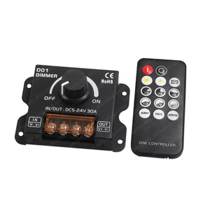 Direct Factory <strong>30A</strong> RF2.4G 10Key DC5V 24V Single Color Rotary <strong>Dimmer</strong> <strong>Controller</strong> for Light Strip 1 Channel Output - Product Image 2