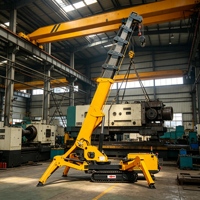 Grue araignée hydraulique durable et stable de 3 tonnes pour les projets d'énergie renouvelable avec maintenance de turbines éoliennes et haute précision