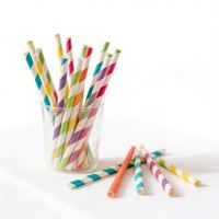 Sedotan Minum Kertas Biodegradable Sedotan Kertas Sekali Pakai Desain Menarik Ramah Lingkungan