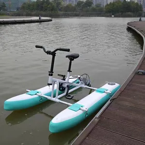 Hochwertiges Meerwasser fahrrad Lake Pedal Fahrrad Fahrrad pedal boot aufblasbares schwimmendes Wasser fahrrad zu verkaufen