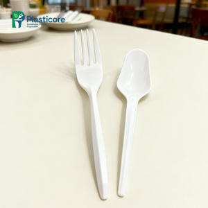 PLASTICORE <span class=keywords><strong>Kit</strong></span> de couverts à bas prix pour la restauration de mariage cuillère jetable fourchette couteau - Product Image 6