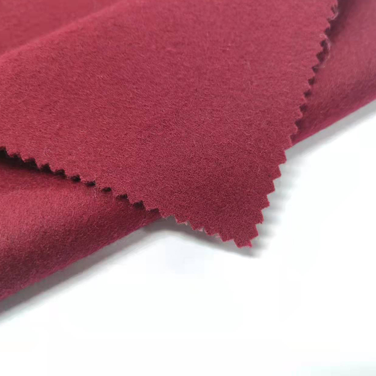2022 Новое поступление двухсторонняя шерстяная ткань с гладким рисунком 70% шерсть 770 г для одежды