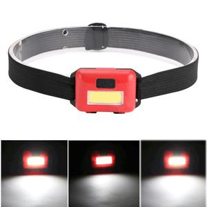 Mini Linterna Frontal Portátil Ligera COB LED con 3 Pilas AAA para Camping, Senderismo y Pesca - Product Image 2