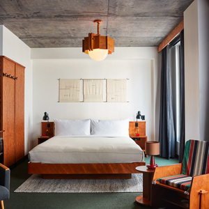 Muebles de dormitorio contemporáneos para hoteles de la marca Holiday Inn, material de chapa de MDF LPL para proyectos personalizados de habitaciones de huéspedes de hoteles de cadena. - Product Image 4