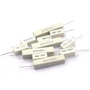 Youmile 20 Résistances Ciment Céramique 5W 1K Ohm - Puissance Élevée, Résistantes Chaleur Et Chocs