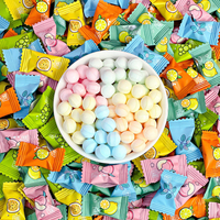 Caramelos Duros Sin Azúcar con Vitamina C, Surtidos con 18 Sabores de Frutas, Envueltos Individualmente, Dulces Refrescantes para el Aliento, Personalizables