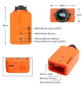 Caméra RunCam 2 4K Edition HD 1080P 120 degrés grand angle WiFi capteur d'image sportif 8MP 4K@30fps & 2.7K@60fps pour drone de course FPV RC - Product Image 4