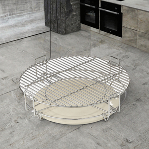 2025 <span class=keywords><strong>Toro</strong></span> Kamado accesorio de cerámica blanca China Divide Conquer sistema de cocina juegos de herramientas de Metal para carbón de 16 pulgadas-26 pulgadas - Product Image 3